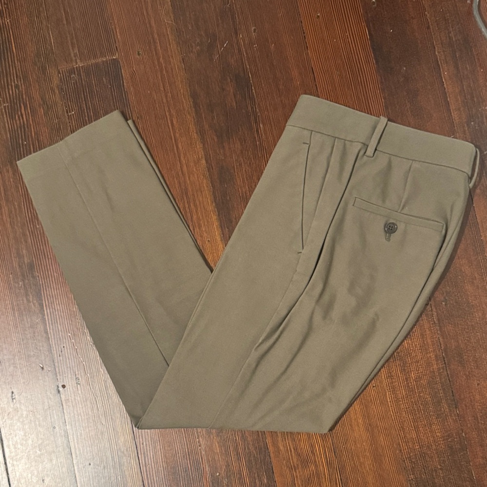 Theory Olive Green Dress Pants